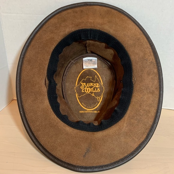 Burke & Wills Hat, Genuine Buffalo leather large - Picture 5 of 6